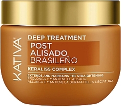 Духи, Парфюмерия, косметика Маска для волос - Kativa Post Alisado Keraliss Complex Deep Treatment