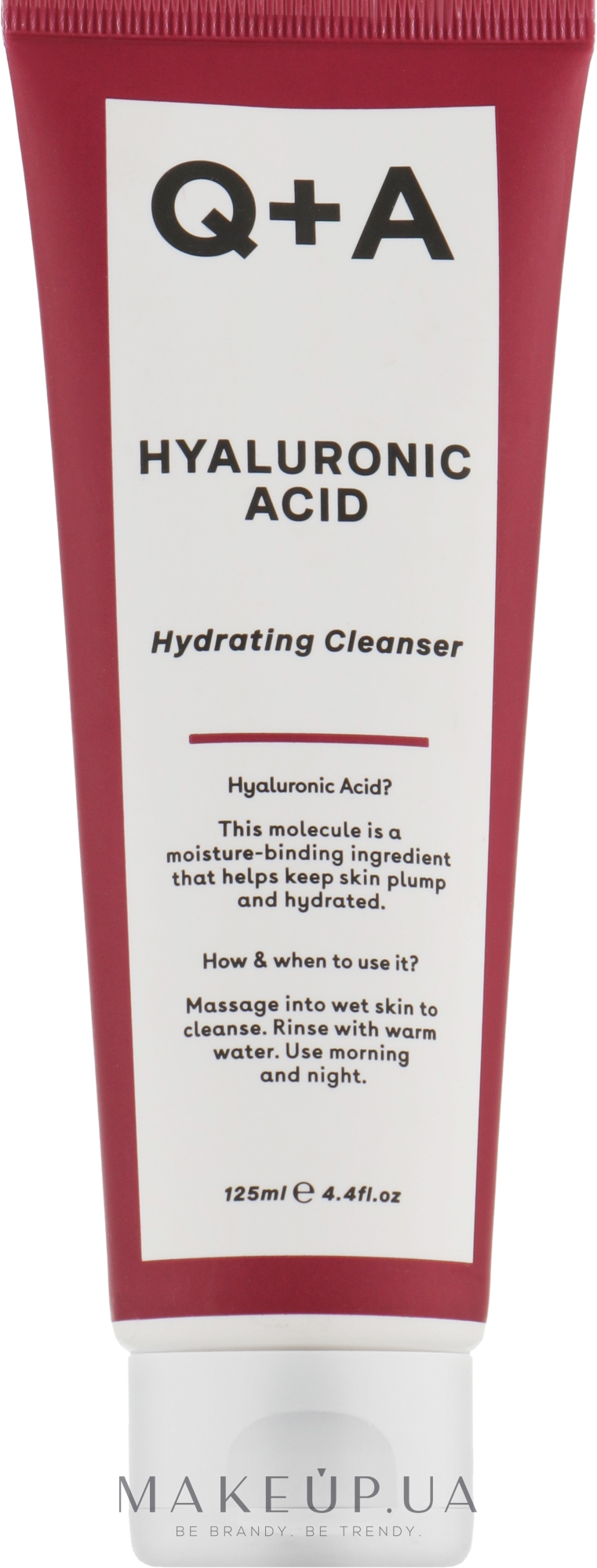 Увлажняющее очищающее средство с гиалуроновой кислотой - Q+A Hyaluronic Acid Hydrating Cleanser — фото 125ml