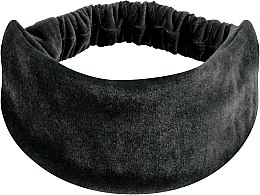 Повязка на голову, велюр прямая, чёрная "Velour Classic" - MAKEUP Hair Accessories — фото N1
