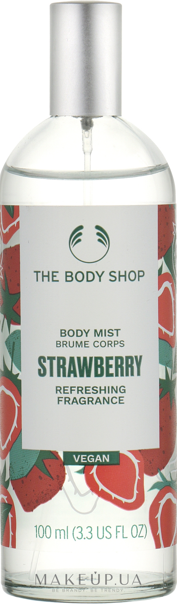 Спрей для тіла "Полуниця" - The Body Shop Strawberry Body Mist Vegan — фото 100ml