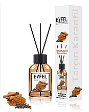 Духи, Парфюмерия, косметика Аромадиффузор "Корица и гвоздика" - Eyfel Perfume Reed Diffuser Cinnamon Clove