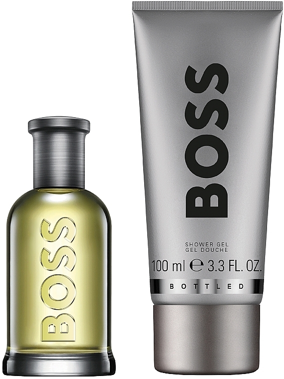 BOSS Bottled - Набор (edt/50ml + sh/gel/100ml) — фото N1