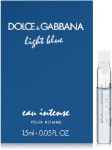 Духи, Парфюмерия, косметика Dolce & Gabbana Light Blue Eau Intense Pour Homme - Парфюмированная вода (пробник)
