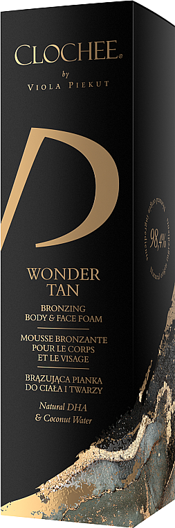 Піна для обличчя й тіла - Clochee Wonder Tan Bronzing Body & Face Foam — фото N3