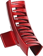 Заколка пластиковая "Краб", глянцевая, красная, K45433-br - Mari N. — фото N1