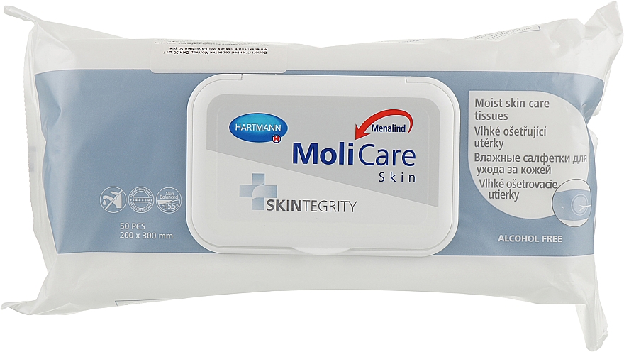 Влажные салфетки для ухода за кожей - Hartmann MoliCare Moist Skin Care Tissues — фото N1