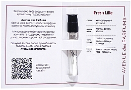 Парфумерія, косметика Avenue Des Parfums Fresh Lille - Парфумована вода (пробник)