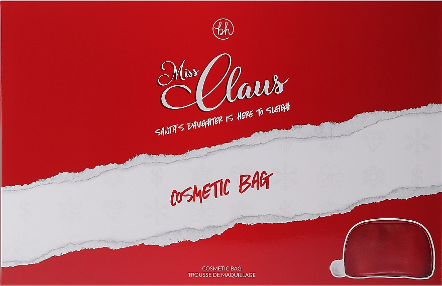Косметичка, красная - BH Cosmetics Miss Claus Cosmetic Bag — фото N1