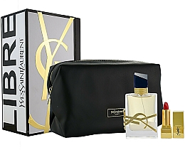 Духи, Парфюмерия, косметика Yves Saint Laurent libre - Набор (edp/50ml + lipstick/1.4ml + pouch)