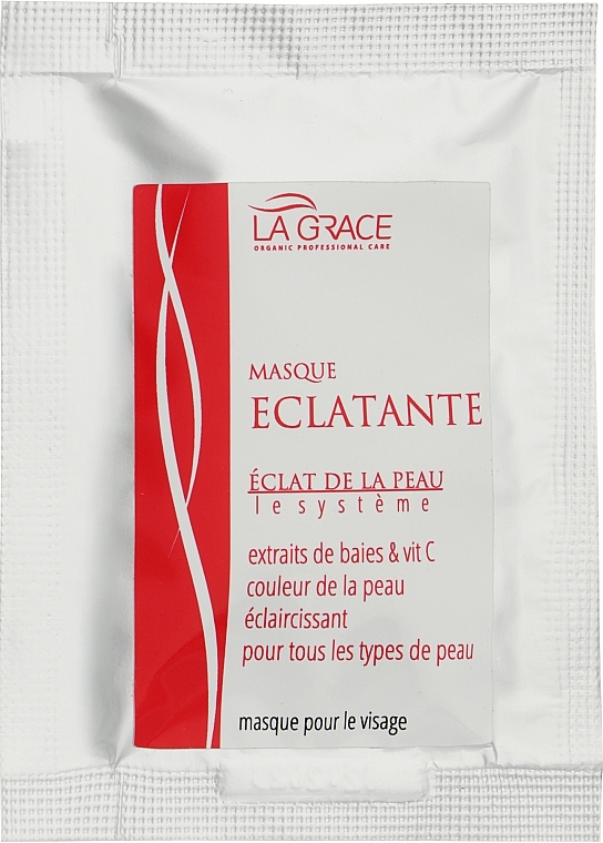 Маска для обличчя "Сяяння шкіри" з вітаміном С - La Grace Eclat De La Peau Masque Eclatante (пробник) — фото N1