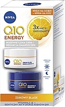 Набор "Здоровое сияние" для лица - Nivea Duopack Q10 Energy (f/cr/50mlx2) — фото N1