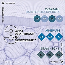 УЦІНКА Легкий крем для всіх типів шкіри обличчя, зволоження 72 години - Vichy Mineral 89 Light 72H Moisture Boosting Cream * — фото N7