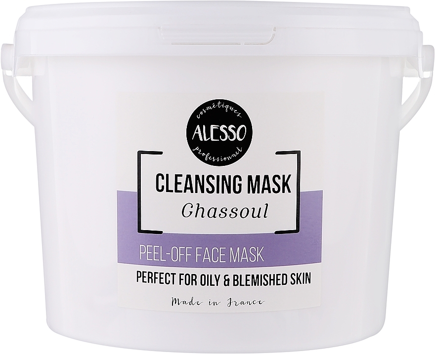 Альгинатная маска для жирной кожи с глиной Гассул - Alesso Peel-Off Face Cleansing Mask Ghassoul — фото N1