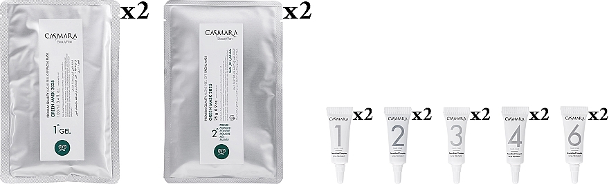 Профессиональный монодозный уход - Casmara Purifying Treatment (ampoules/10x4ml + mask/2x100ml + 2x25g) — фото N2