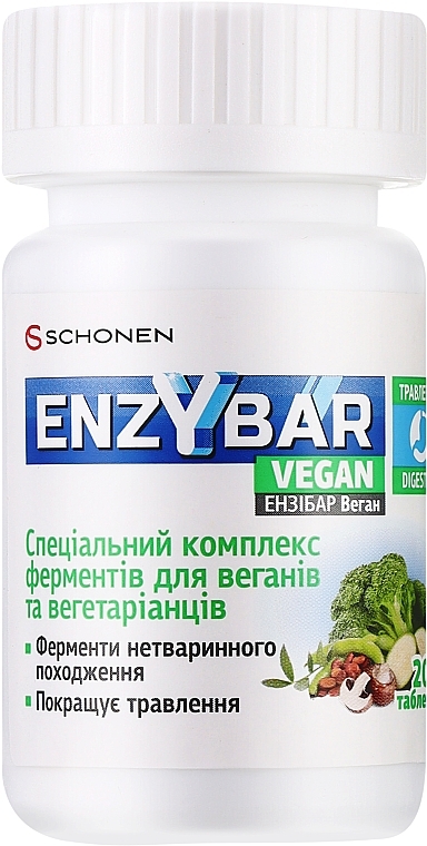 Дієтична добавка "Enzybar Vegan" - Schonen — фото N1