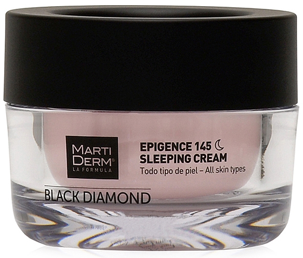 Ночной крем для лица - MartiDerm Black Diamond Epigence 145 Sleeping Cream — фото N2