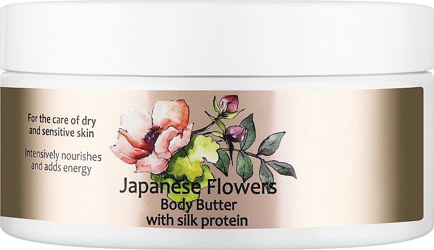 Крем-масло для тела "Японские цветы" с протеинами шелка - Belle Jardin Japanese Flowers Body Butter With Silk Protein