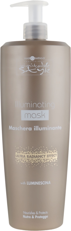 Маска придающая блеск - Hair Company Inimitable Style Illuminating Mask — фото N3
