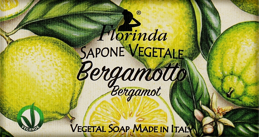 Мило натуральне "Бергамот" - Florinda Bergamot Natural Soap