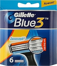 Сменные кассеты, 6 шт. - Gillette Blue 3 — фото N1
