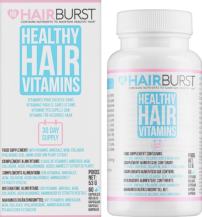 Витамины для роста и укрепления волос - Hairburst Healthy Hair Vitamins — фото N2