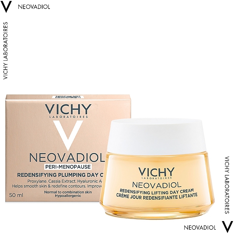 Денний антивіковий крем для збільшення щільності та пружності нормальної та комбінованої шкіри обличчя - Vichy Neovadiol Redensifying Lifting Day Cream — фото N4