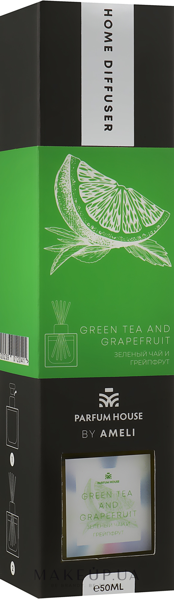 Диффузор "Зеленый чай и грейпфрут" - Parfum House by Ameli Homme Diffuser Green Tea And Grapefruit — фото 50ml