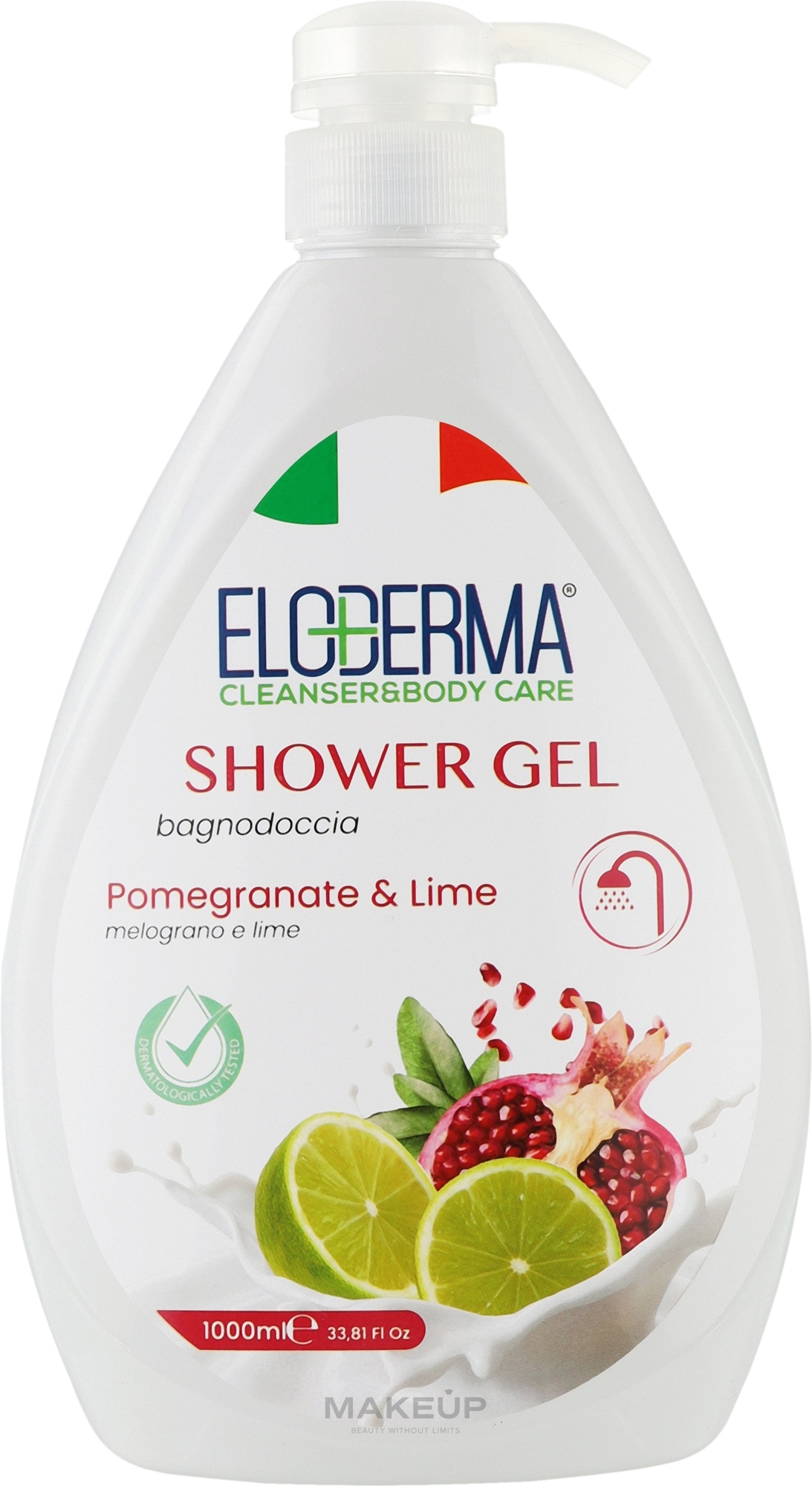 Гель для душа "Гранат и лайм" - Eloderma Shower Gel — фото 1000ml