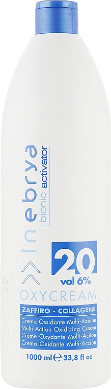 Оксі-крем "Сапфір-колаген", 20, 6% - Inebrya Bionic Activator Oxycream 20 Vol 6% — фото N3