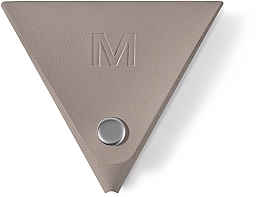 Кошелек-монетница для мелочей, тауп “Triangle” - MAKEUP Triangle Coin-Purse Pu Leather Taupe — фото N1