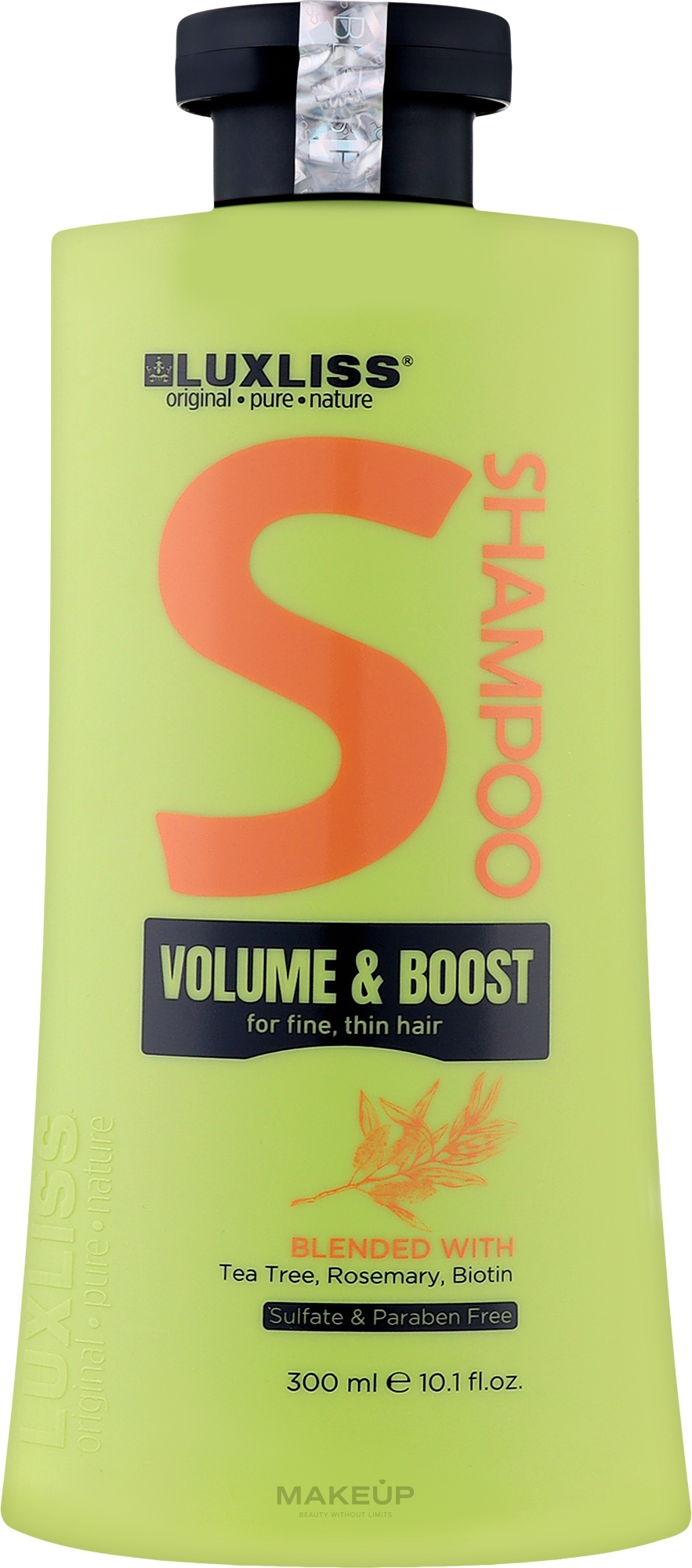 Шампунь для об'єму волосся - Luxliss Volume & Boost Shampoo — фото 300ml