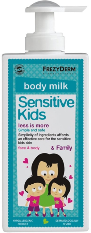 Нежное увлажняющее молочко для детей - Frezyderm Sensitive Kids Body Milk — фото N1