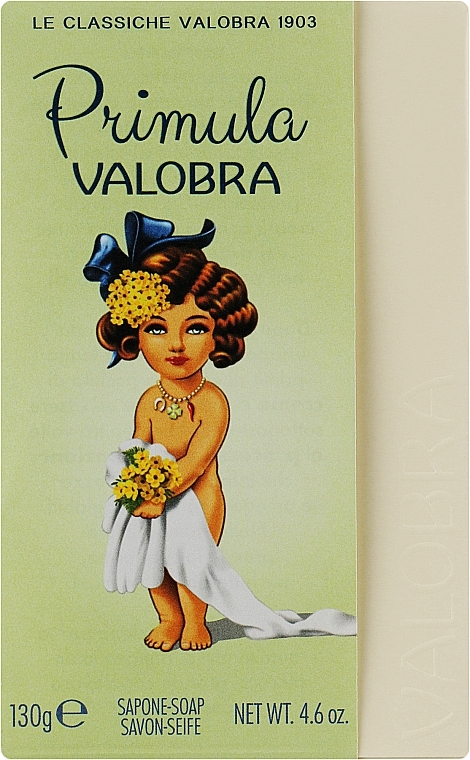Мило, насичене жирами, дуже ніжної дії - Valobra Primula Bar Soap — фото N2