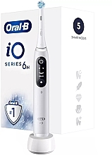 Парфумерія, косметика Електрична зубна щітка, біла - Oral-B Braun iO Series 6N Whitebox