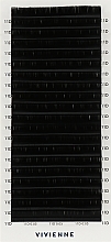 Накладные ресницы "Elite", черные, 20 линий (0,05, D, 11), эко упаковка - Vivienne — фото N1