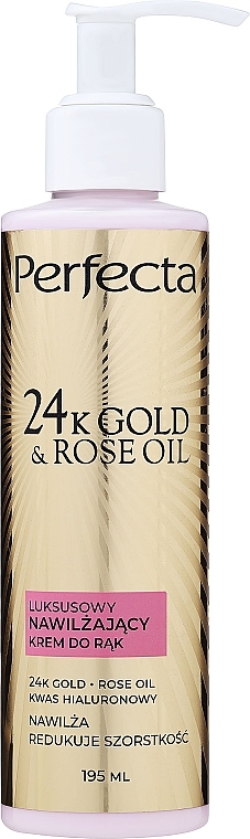 Крем для рук, ногтей и кутикулы - Perfecta 24k Gold & Rose Oil — фото N1