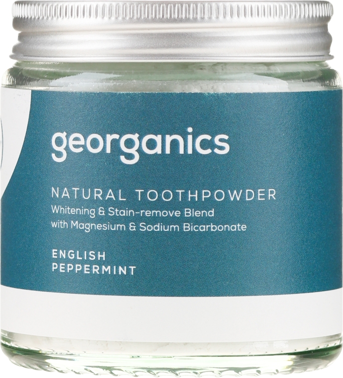 Натуральний зубний порошок - Georganics English Peppermint Natural Toothpowder — фото N1