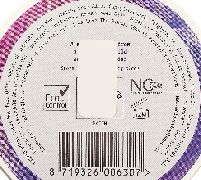 Натуральный кремовый дезодорант "Прекрасная лаванда" - We Love The Planet Deodorant Lovely Lavender — фото N2