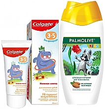 Духи, Парфюмерия, косметика Детский набор - Palmolive (shower/gel/250ml + tothpaste/60ml)