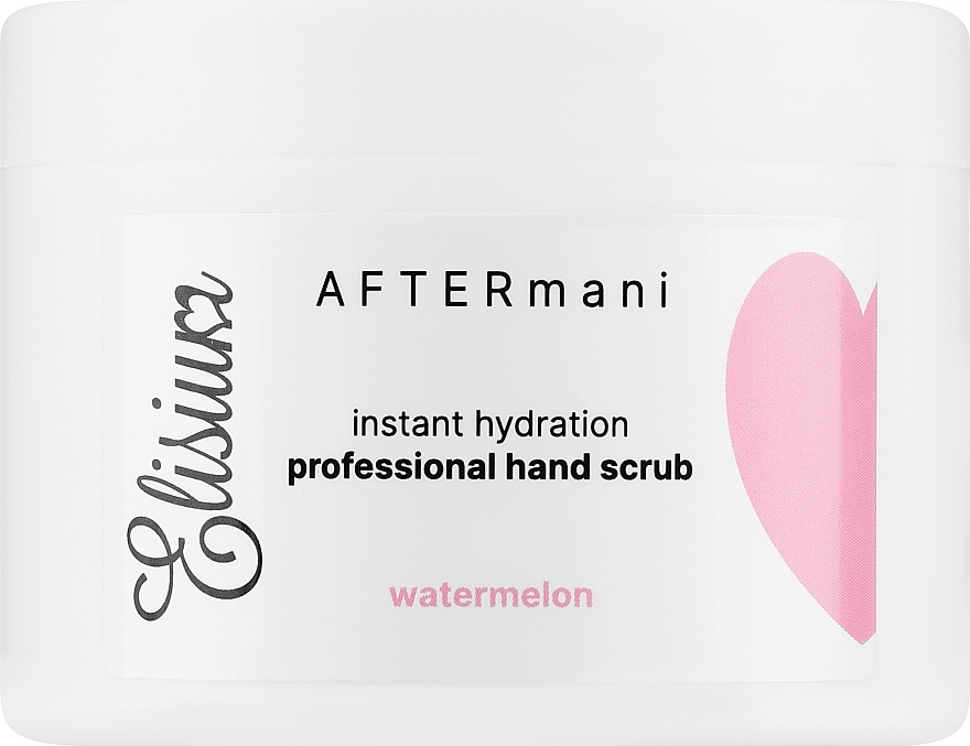 Зволожувальний скраб для рук з ароматом кавуна - Elisium AFTERmani Instant Hydration Professional Hand Scrub Watermelon — фото N1