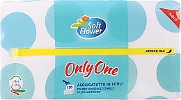 Салфетки двухслойные, 120 шт., круги - Soft Flower Only One — фото N1