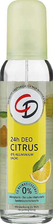 Дезодорант-спрей з екстрактом органічних лимонів - CD Citrus Deo 24H — фото N1