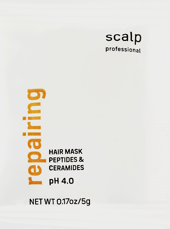 Восстанавливающая маска для волос с церамидами и пептидами - Scalp Repairing Hair Mask Peptides & Ceramides (мини)