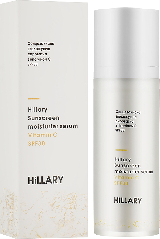 Сонцезахисна зволожувальна сироватка з вітаміном C SPF30 - Hillary Sunscreen Moisturier Serum Vitamin C SPF30 — фото N3