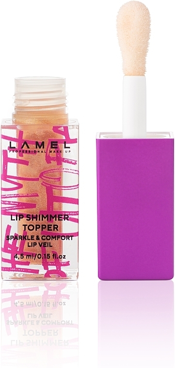 ПОДАРОК! Блеск-топпер для губ - LAMEL Make Up The Myth of Utopia Lip Shimmer Topper — фото N2