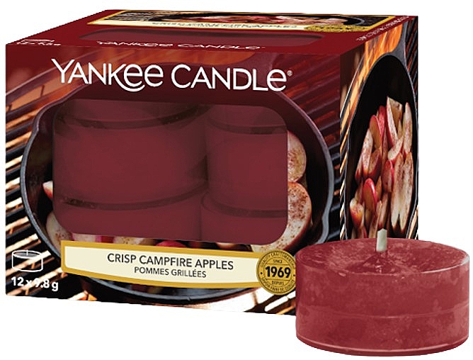Чайні свічки - Yankee Candle Tea Light Crisp Campfire Apples — фото N1