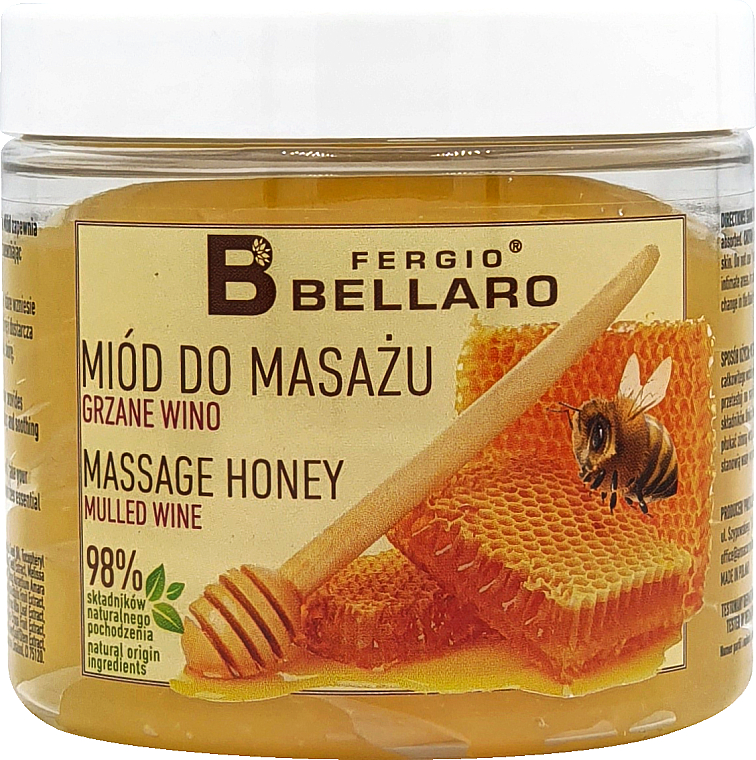 Мед для масажу "Глінтвейн" - Fergio Bellaro Massage Honey Mulled Wine — фото N1