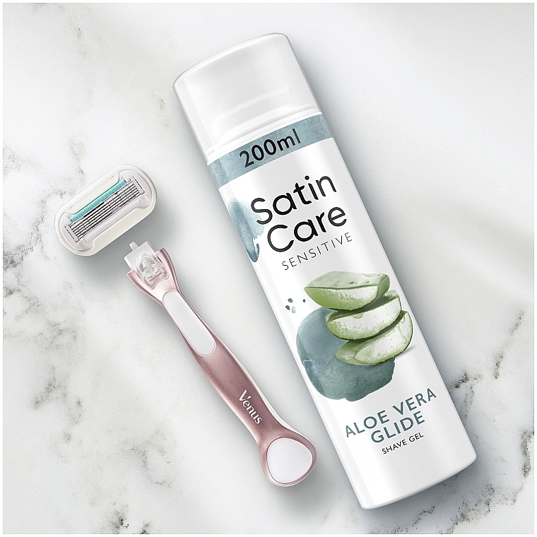 Гель для бритья для чувствительной кожи - Gillette Satin Care Sensitive Skin Shave Gel for Woman — фото N6