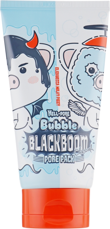 Кислородная маска для очищения пор - Elizavecca Hell-Pore Bubble Blackboom Pore Pack — фото N2
