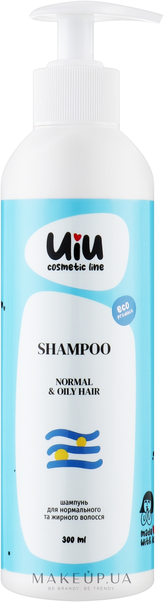 Шампунь для нормальных и жирных волос - Uiu Shampoo — фото 300ml